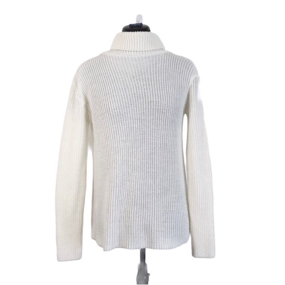 Nasty Gal White Knit Long Sleeve Split Back Sweater